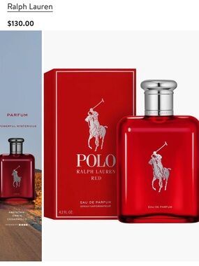 Ralph Lauren Polo Red Glossy Red Bottle with Silver Cap